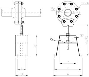 flange-attachment-support-stand